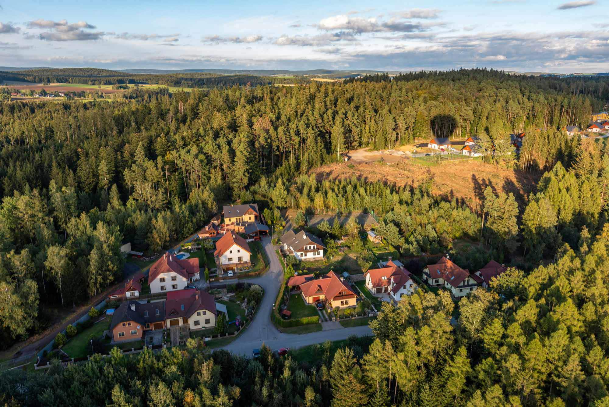 Bostäder i sverige, drönarbild